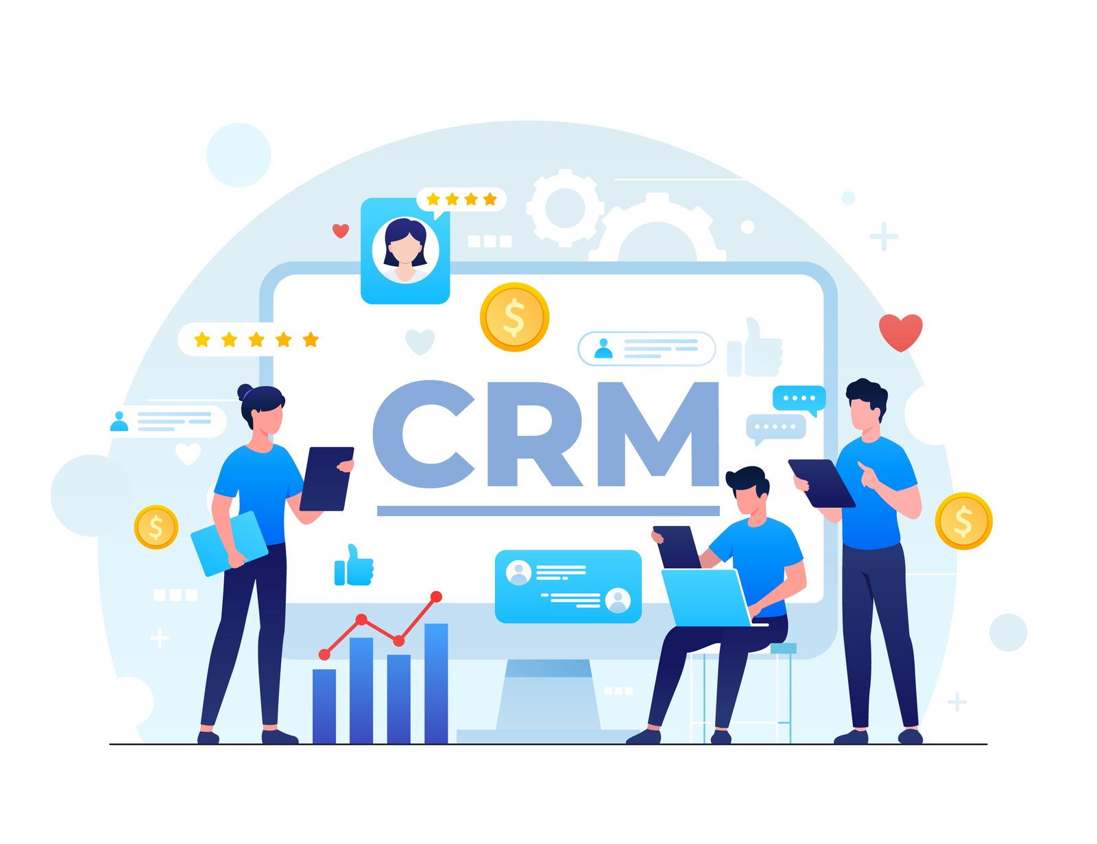 CRM Dashboard Preview